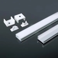 LED juostos profils V-TAC, 2000x17.4x7mm, pelēkā krāsā