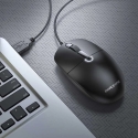 Borofone BG17 Morning Wired Computer Mouse Black