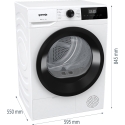 Gorenje DHNE82 veļas žāvētājs Brīvi novietots Ielādēšana no priekšas 8 kg Balts Gorenje DHNE82 veļas žāvētājs Brīvi novietots Ielādēšana no priekšas 8 kg Balts