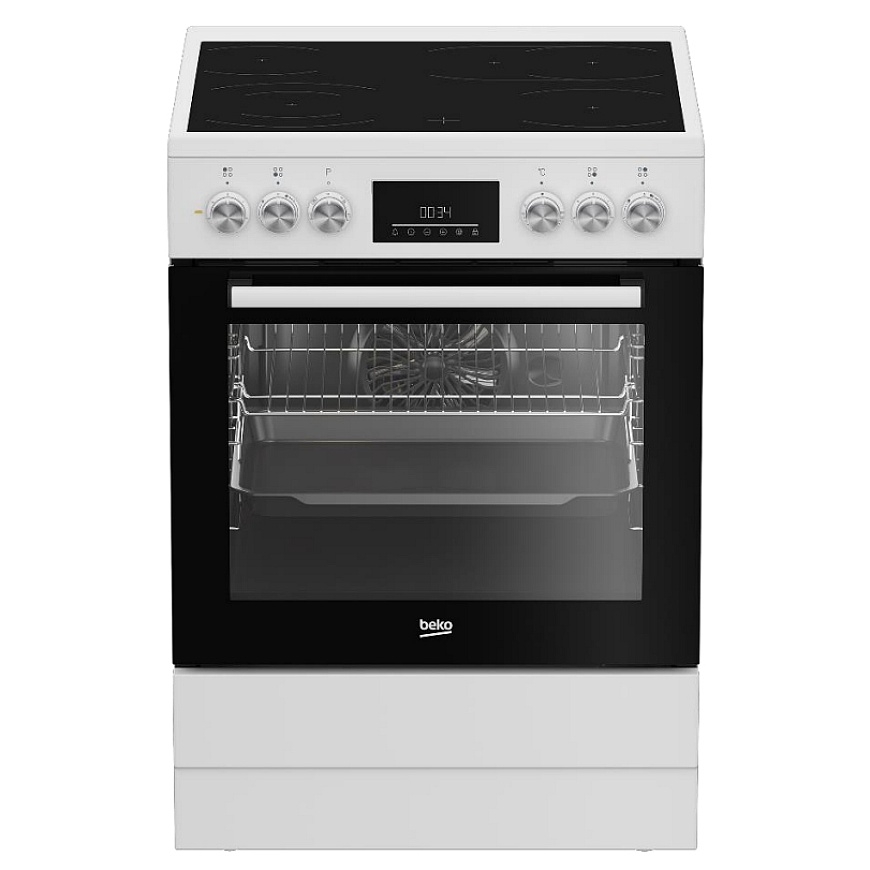 Beko FBM67320WS Freestanding cooker Electric Ceramic hob White