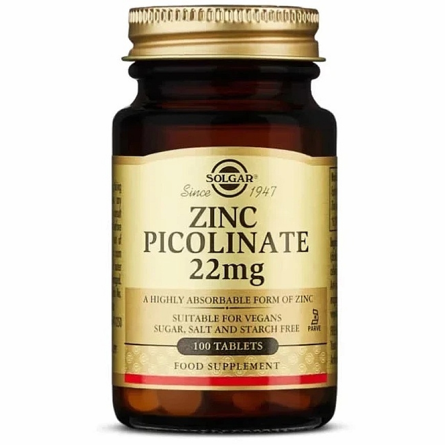 Solgar CINKS PIKOLINĀTS 22mg. tabletes 100 u – 2
