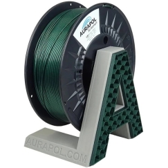 Creality AURAPOL PLA metalizuotas siūlas 1.75mm 1kg - Žalias