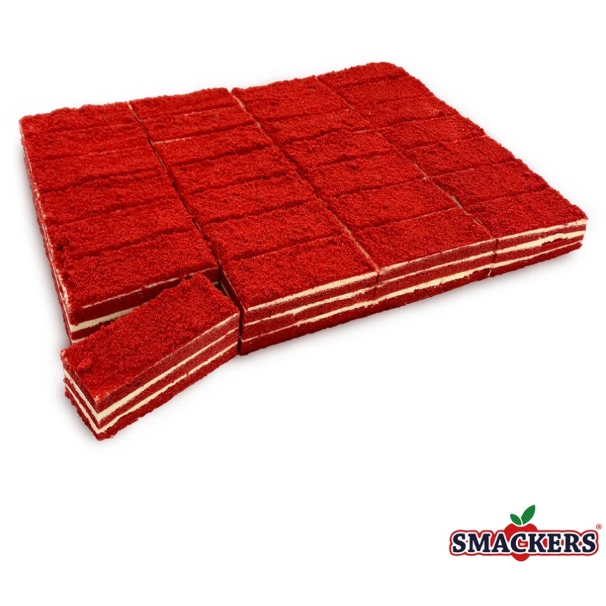 Smackers Saldēts Sarkanais VELVET kūka, sagriezta