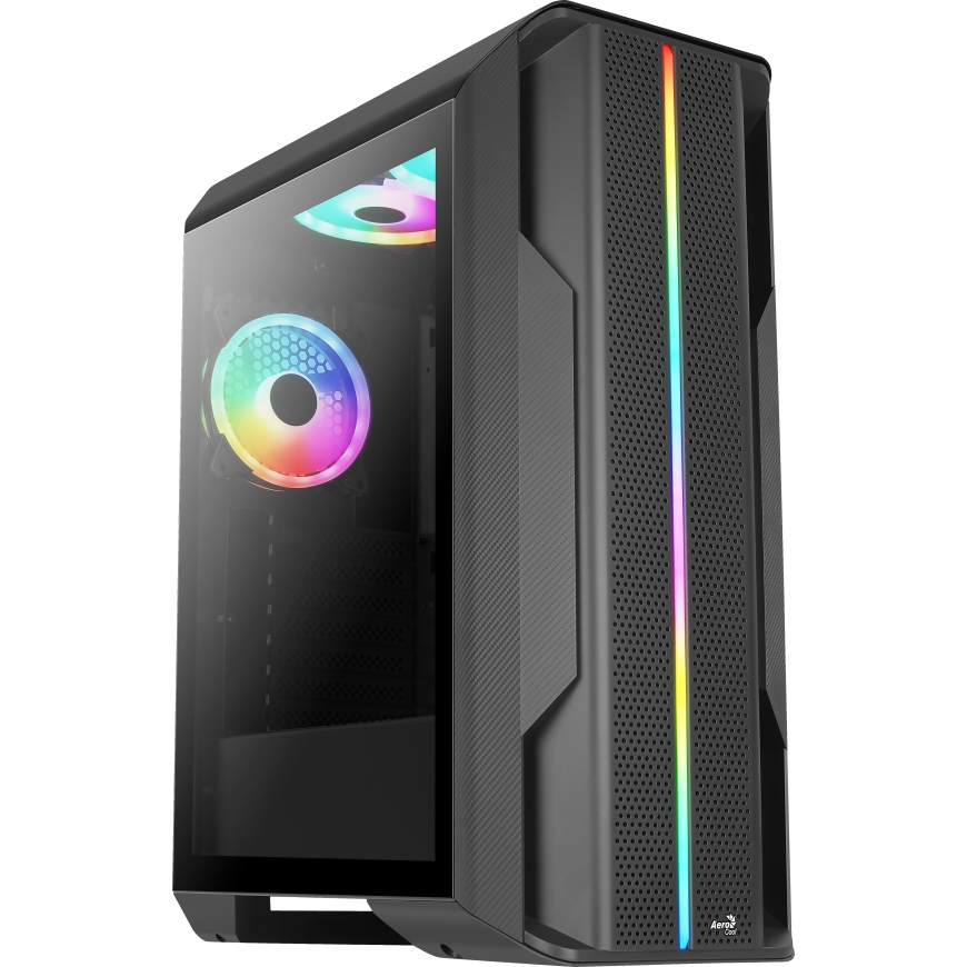 Aerocool SPLINTER DUO ATX Gaming Case 3x ARGB 12cm Fans + Front Mesh