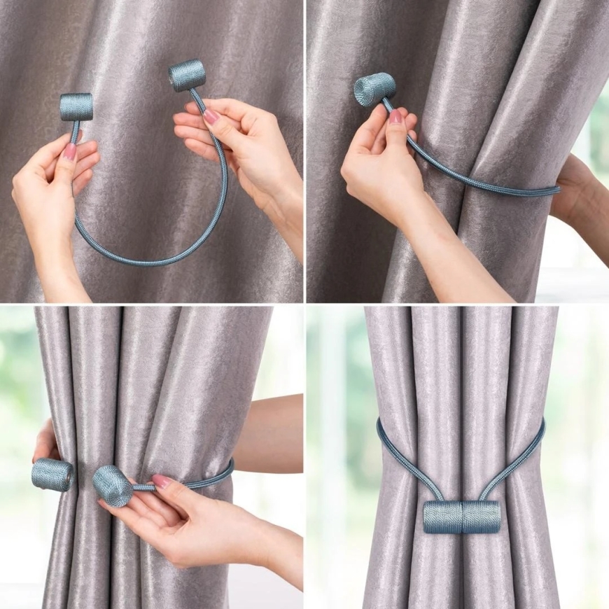 AmeliaHome Hamilton kardina sidurid, roosa, 2 tk – 5
