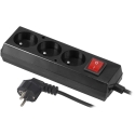 Plastrol Fixed Extension Cord with Triple Socket