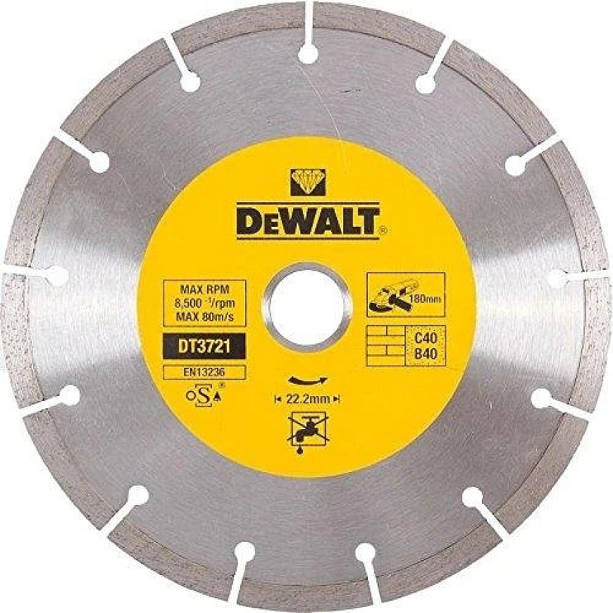 DeWalt DT3721-QZ 180 mm dimanta griešanas