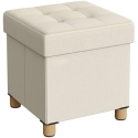 Foldable Ottoman with Storage Spacetronik SFFSB0002WW Foldable Ottoman with Storage Spacetronik SFFSB0002WW