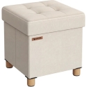 Foldable Ottoman with Storage Spacetronik SFFSB0002WW Foldable Ottoman with Storage Spacetronik SFFSB0002WW