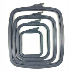 Nurge Marketing Nurge Square (Rectangular) Plastic Hoops 9.5*11 cm (Gray) 170-11GREY