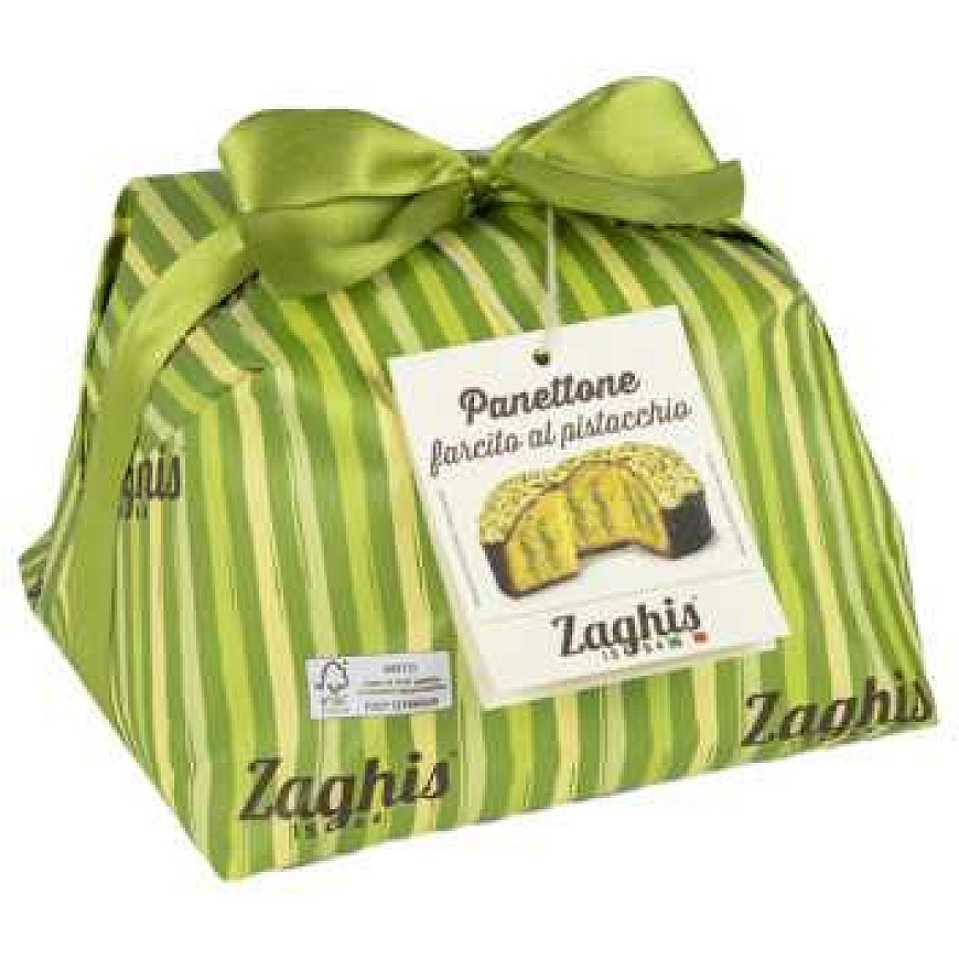 Zaghis Panettone ar pistāciju krēma pildījumu