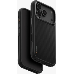 UNIQ Keva vāciņš, paredzēts iPhone 18 Pro / 17 Pro, Magclick uzlāde, melnā krāsā