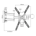 Equip 650407 23"-55" Articulating TV Wall Mount Bracket Equip 650407 23"-55" Articulating TV Wall Mount Bracket