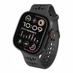 Decoded Silikona Ares O Josla - silikona josla Apple Watch 44/46/49 mm (melna)