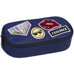 Пенал Cool Pack с застежкой CAMPUS (BADGES G DENIM), одно отделение