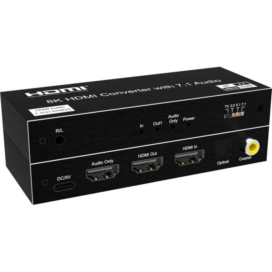 PremiumCord 8K@60Hz Audio Extractor HDR, izejas: