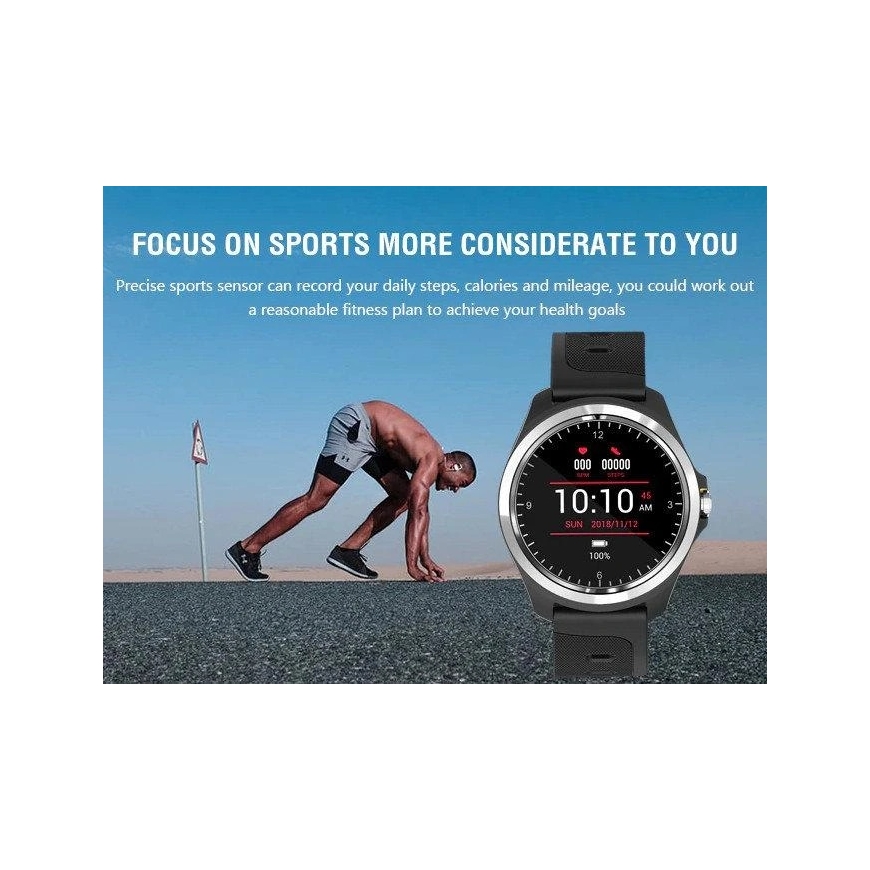 Pacific 26-5 Smart Watch, Black/Red Strap – 3