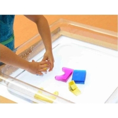 MASTERKIDZ acrylic water and sand play container – square