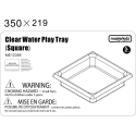 MASTERKIDZ acrylic water and sand play container – square MASTERKIDZ acrylic water and sand play container – square