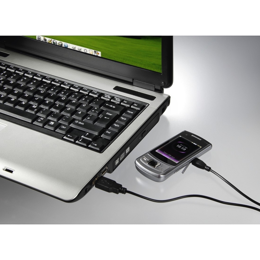 Hama 1.4m, USB2.0-A/USB2.0 Micro-B USB kabelis 1,4 m USB A Micro-USB B Melns – 2
