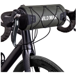 Pyörän runkokassi WILDMAN GX300 2L, kiinnitettävissä pyörään, musta.