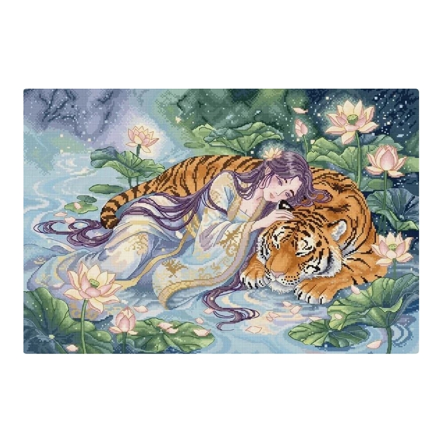 Letistitch krustdūriena izšūšanas komplekts "Tigra