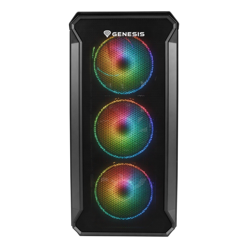 GENESIS Irid 503 ARGB V2 „Micro Tower“ Juoda, Permatomas – 3