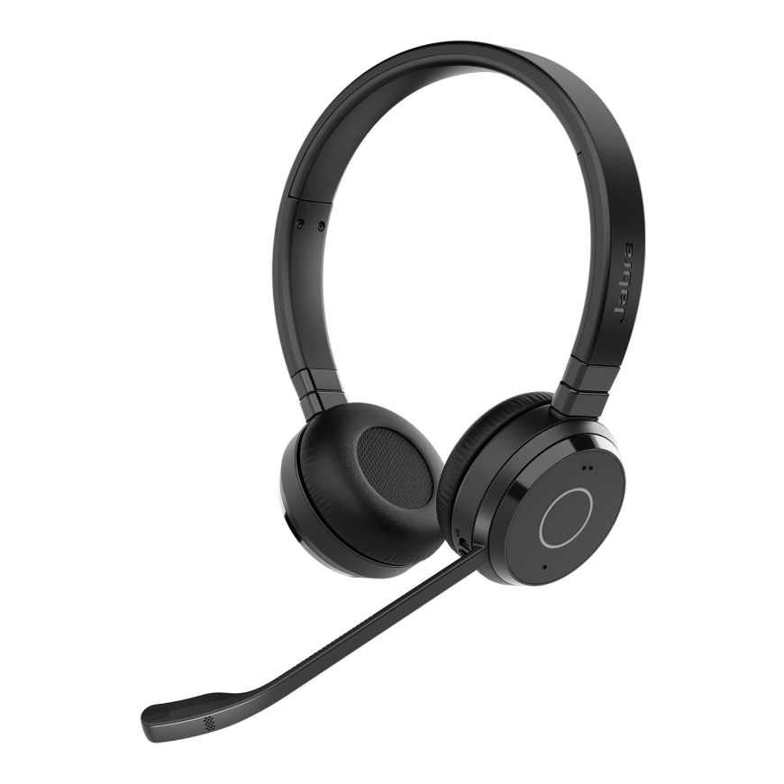 Jabra Evolve 65 TE Austiņas Vadu & Bezvadu Birojs / zvanu centrs USB Type-A Bluetooth Melns