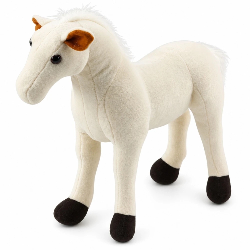Lean Toys Pliušinis arklys 40 cm × 37 cm – 5