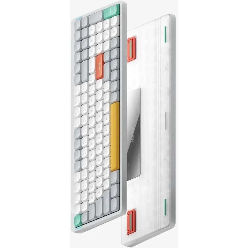 NuPhy Air96 V2 Wireless Belaidā Spēļu Tastatūra | Ionic Balts, Gateron Moss