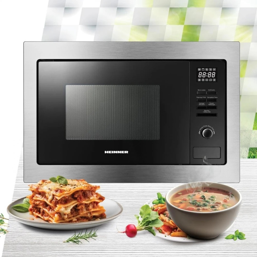Integreeritav mikrolaineahi 900W, 20L HMW-MDBI25GDIX HEINNER – 2