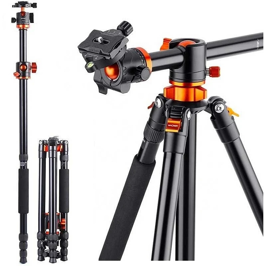 Tripod - K&F Concept T254A4 190cm 4kg Load Monopod Function – 4
