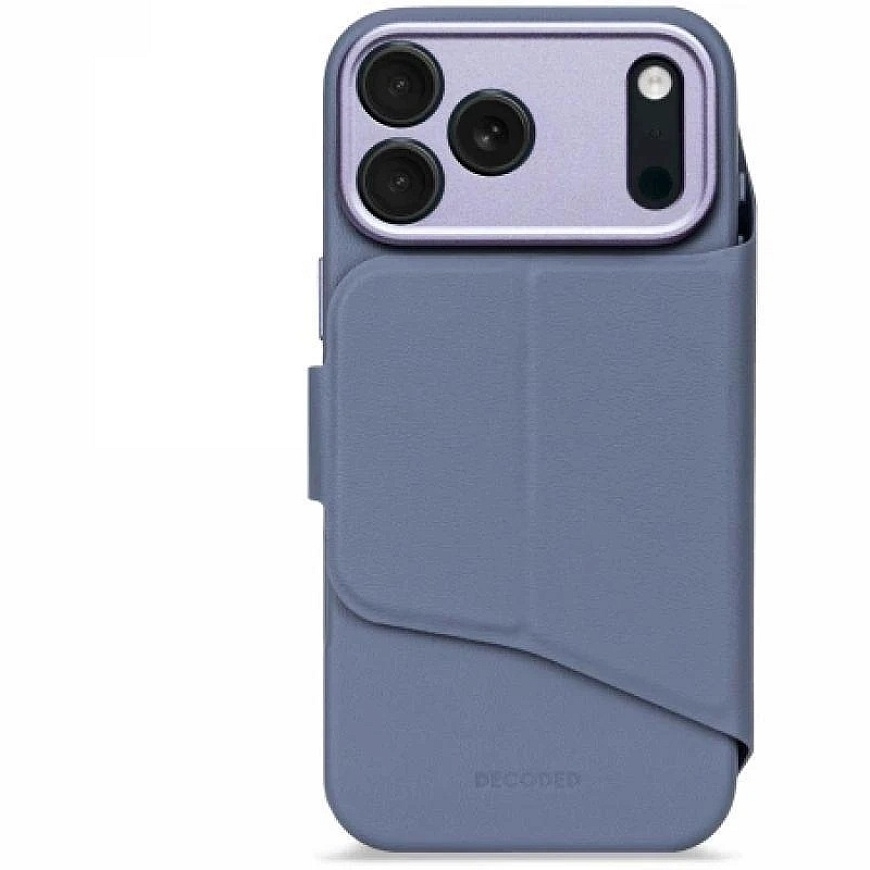 Decoded Textured Silicone Removable Case-Wallet with MagSafe for iPhone 17 Pro Max – Blue – 2