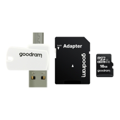 Goodram M1A4 All in One 16 GB MicroSDHC UHS-I Klases 10