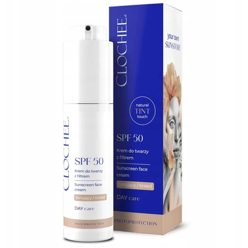 Clochee Tonuotas veido kremas su SPF50 50 ml – 2