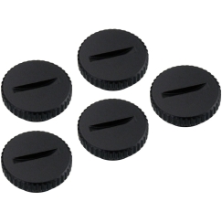 Koolance Korek, G1/4-inch, Brass - 5-pack, Black (SCR-CP003PG-BK-5P)