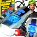 LED Bicycle Light, KM Meter, Speedometer, Rear - s092-1 + Rear Light LED Bicycle Light, KM Meter, Speedometer, Rear - s092-1 + Rear Light