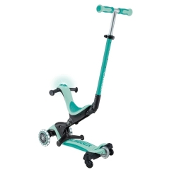 GLOBBER Go Up Deluxe Lights Scooter, year-pistachio color