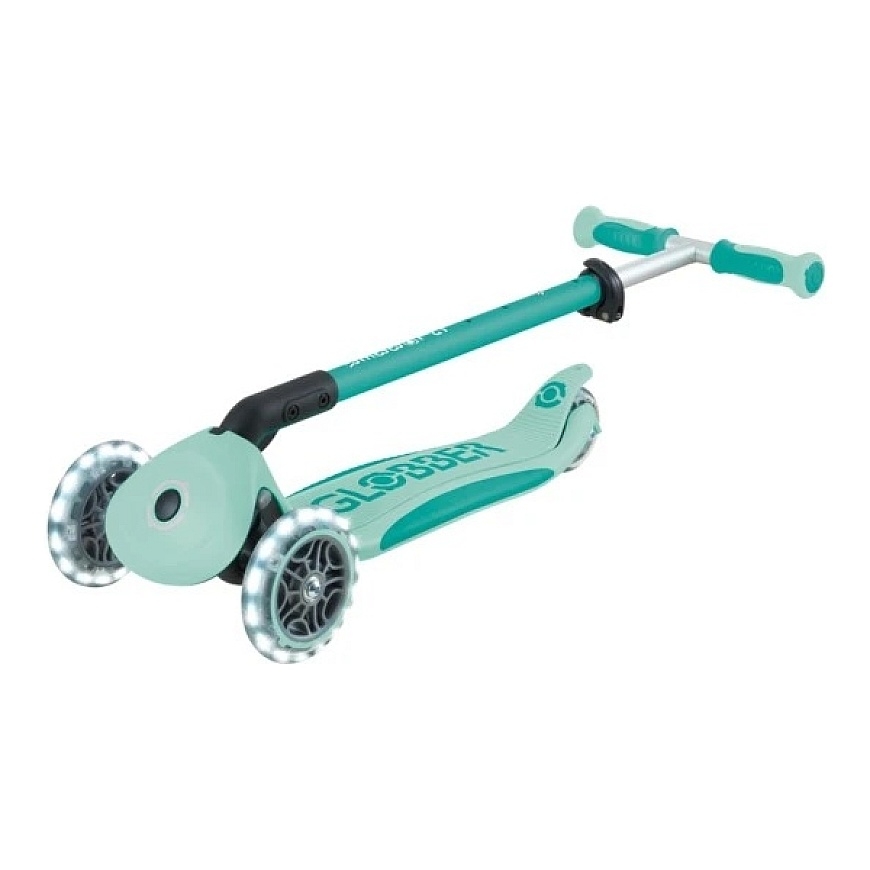 GLOBBER Go Up Deluxe Lights Scooter, year-pistachio color – 3
