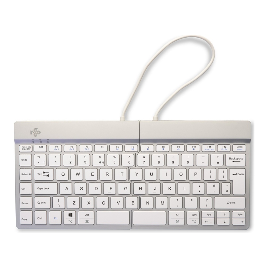 R-Go Tools R-Go Split Break näppäimistö Office Bluetooth QWERTY Englanti (UK) Valkoinen – 3