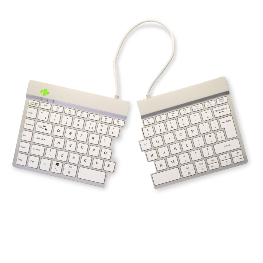 R-Go Tools R-Go Split Break näppäimistö Office Bluetooth QWERTY Englanti (UK) Valkoinen – 4