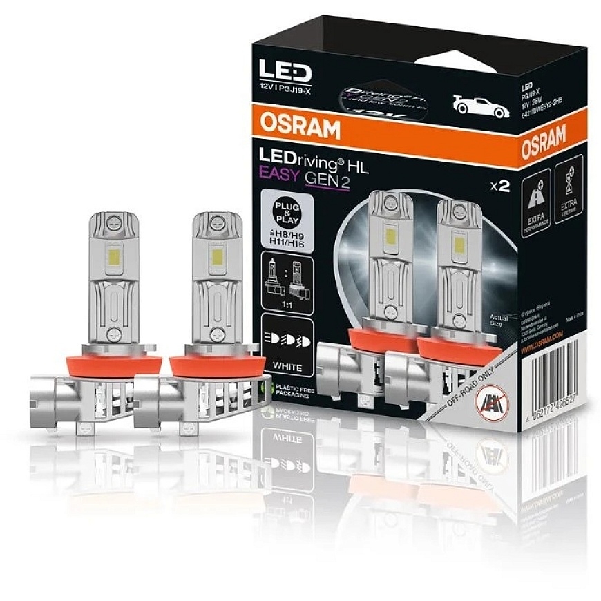 Osram Automobiļa spuldze Osram, LED, H8/H9/H11/H16