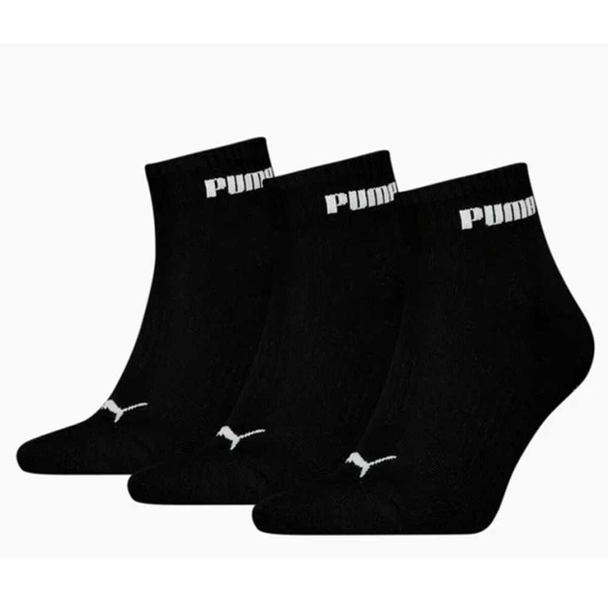 PUMA Kojinės Puma 3 iepakojumā melnā