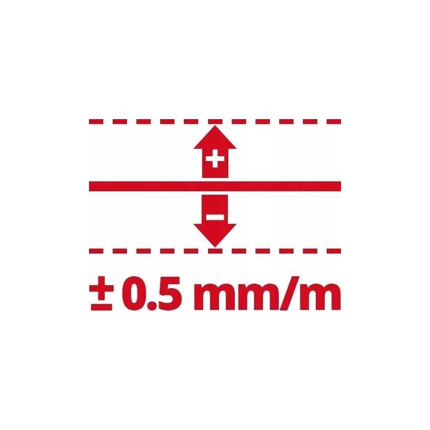 Einhell Cross Line Laser TC-LL 2 G self-leveling range - 4° +/- 0.5 mm/m – 4