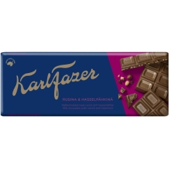 Milk Chocolate KARL FAZER, with raisins and nuts, 180 g