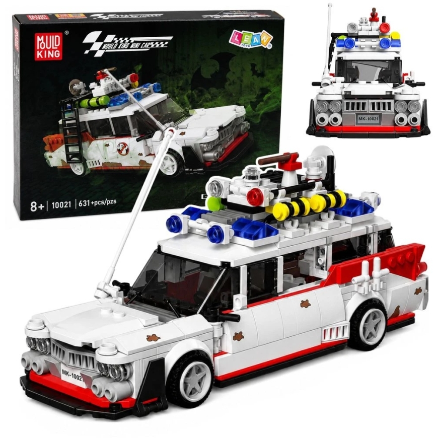 Lean Toys Konstruktorius Ghost Car valge 631 tk. – 2