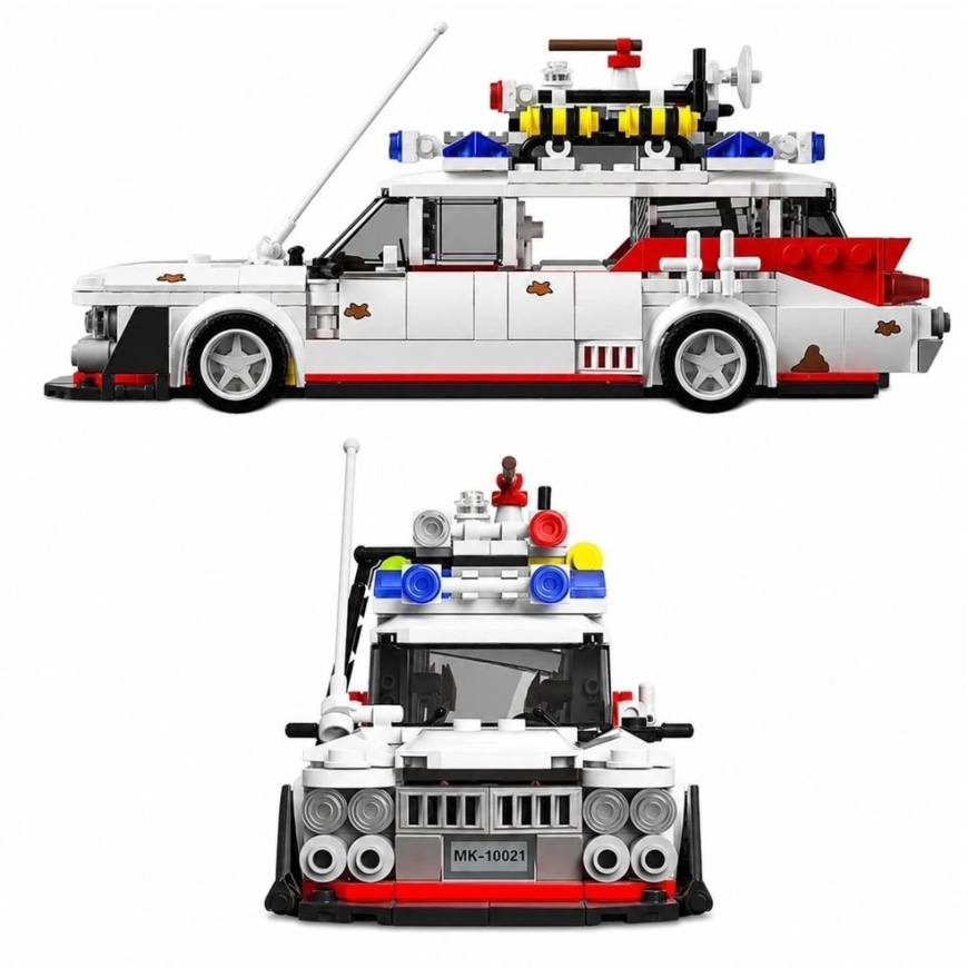 Lean Toys Konstruktorius Ghost Car valge 631 tk. – 4