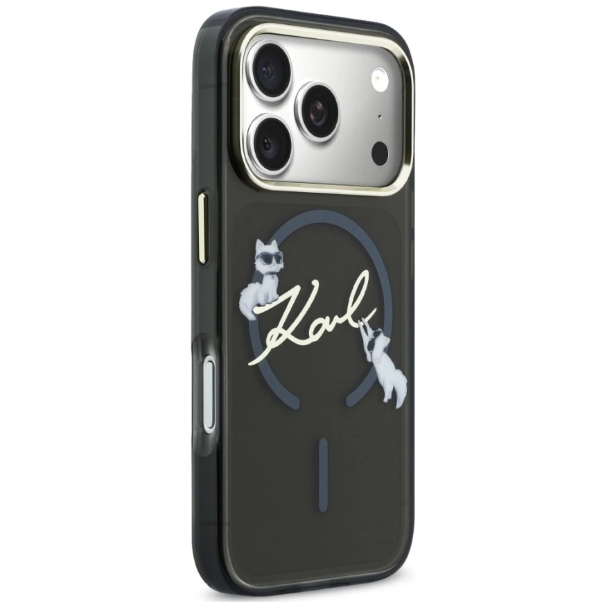 Dėklas Karl Lagerfeld Script Logo MagSafe iPhone 18 Pro Max / 17 Pro Max musta – 5