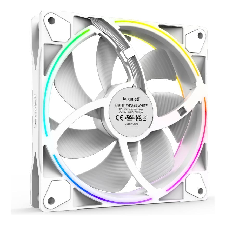 be quiet! Light Wings White | 140mm PWM Triple Pack Computer case Fan 14 cm 3 pc(s) – 4