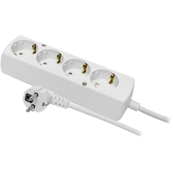 Plastrol Stationary Extension Cord with Four-Socket Outlet